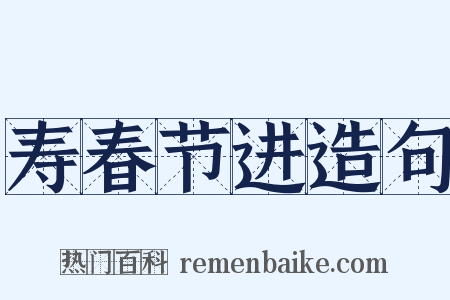 寿春节进造句是什么意思的图片